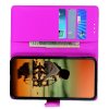 Чехол книжка кошелек с отделениями для карт и подставкой для Samsung Galaxy A70s - Светло-Розовый