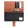 Чехол книжка кошелек с отделениями для карт и подставкой для Samsung Galaxy Note 10 Lite - Коричневый