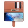 Чехол книжка кошелек с отделениями для карт и подставкой для Samsung Galaxy S20 - Коричневый