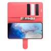 Чехол книжка кошелек с отделениями для карт и подставкой для Samsung Galaxy S20 - Красный