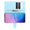 Чехол книжка кошелек с отделениями для карт и подставкой для Samsung Galaxy S20 Ultra - Голубой