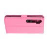 Чехол книжка кошелек с отделениями для карт и подставкой для Xiaomi Mi Note 10 - Светло-Розовый