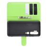 Чехол книжка кошелек с отделениями для карт и подставкой для Xiaomi Mi Note 10 - Зеленый