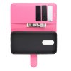 Чехол книжка кошелек с отделениями для карт и подставкой для Xiaomi Redmi 8 - Светло-Розовый