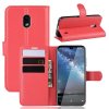 Чехол книжка кошелек с отделениями для карт и подставкой для Xiaomi Redmi 8A - Красный