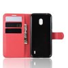 Чехол книжка кошелек с отделениями для карт и подставкой для Xiaomi Redmi 8A - Красный
