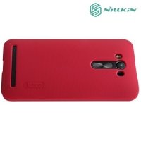 Чехол накладка Nillkin Super Frosted Shield для Asus Zenfone 2 Laser ZE550KL - Красный