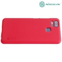 Чехол накладка Nillkin Super Frosted Shield для Asus Zenfone 3 Zoom ZE553KL - Красный