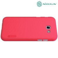 Чехол накладка Nillkin Super Frosted Shield для Galaxy A5 2017 SM-A520F - Красный
