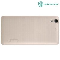 Чехол накладка Nillkin Super Frosted Shield для Huawei Y6 II - Золотой