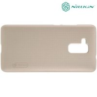 Чехол накладка Nillkin Super Frosted Shield для Huawei Honor 5C - Золотой