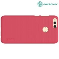Чехол накладка Nillkin Super Frosted Shield для Huawei Honor 7X - Красный