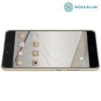 Чехол накладка Nillkin Super Frosted Shield для Huawei P10 Plus - Золотой
