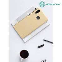 Чехол накладка Nillkin Super Frosted Shield для Huawei P20 Lite - Золотой