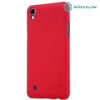 Чехол накладка Nillkin Super Frosted Shield для LG X Power K220DS - Красный
