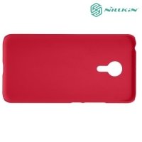 Чехол накладка Nillkin Super Frosted Shield для Meizu PRO 5 - Красный