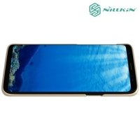 Чехол накладка Nillkin Super Frosted Shield для Samsung Galaxy S9 - Золотой