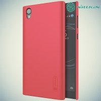 Чехол накладка Nillkin Super Frosted Shield для Sony Xperia L1 - Красный