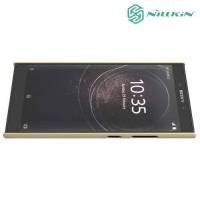 Чехол накладка Nillkin Super Frosted Shield для Sony Xperia L2 - Золотой