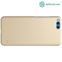 Чехол накладка Nillkin Super Frosted Shield для Xiaomi Mi Note 3 - Золотой