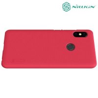 Чехол накладка Nillkin Super Frosted Shield для Xiaomi Redmi Note 5 / 5 Pro - Красный