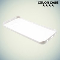 Чехол для Samsung Galaxy S6 Edge - Белый и матовый прозрачный