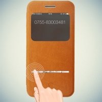 Чехол книжка BASEUS Terse для Samsung Galaxy S6 G920 - Коричневый