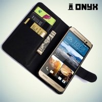 Чехол книжка для HTC One М9 Plus - Черный