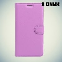 Чехол книжка для Huawei Y6 II - Фиолетовый