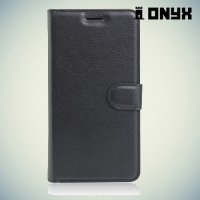 Чехол книжка для Huawei Y6 II - Черный
