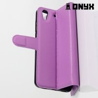 Чехол книжка для Huawei Y6 II - Фиолетовый