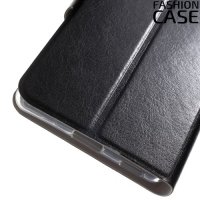 Чехол книжка для Sony Xperia M5 и M5 Dual - Черный