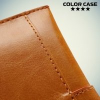 Чехол кошелек-сумка для телефона 3.7-4.3 дюйма - мандариновый
