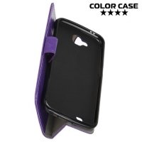 ColorCase флип чехол книжка для LG X Power 2 LGM320 - Фиолетовый