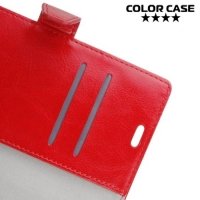 ColorCase флип чехол книжка для Meizu M5s - Красный