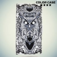 ColorCase флип чехол книжка для Nokia 2 - Волк и сова
