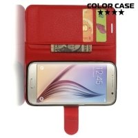 ColorCase флип чехол книжка для Samsung Galaxy S7 - Красный
