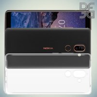 DF Case силиконовый чехол для Nokia 7 Plus - Прозрачный