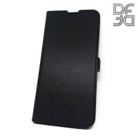 DF флип чехол книжка для Samsung Galaxy A50 / A30s - Черный