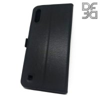 DF флип чехол книжка для Samsung Galaxy A50 / A30s - Черный