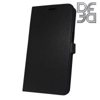 DF флип чехол книжка для Samsung Galaxy J6 Plus - Черный