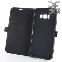 DF флип чехол книжка для Samsung Galaxy S8 Plus - Черный