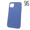 DF Мягкий силиконовый чехол для iPhone 11 с микрофибровой подкладкой синий