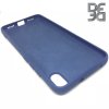 DF Мягкий силиконовый чехол для Xiaomi Redmi 7A с микрофибровой подкладкой синий