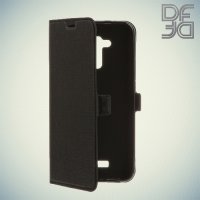 DF sFlip флип чехол книжка для Asus ZenFone 3 Max ZC520TL - Черный
