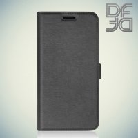 DF sFlip флип чехол книжка для Asus Zenfone 3 ZE552KL  - Черный