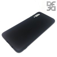 DF Ультратонкий черный матовый силиконовый чехол для Samsung Galaxy A70