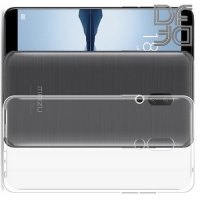 DF Ультратонкий прозрачный силиконовый чехол для Meizu 15 Plus