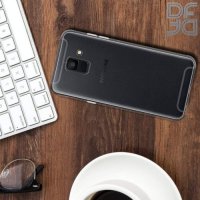 DF Ультратонкий прозрачный силиконовый чехол для Samsung Galaxy A6 2018 SM-A600F