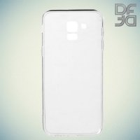 DF Ультратонкий прозрачный силиконовый чехол для Samsung Galaxy J6 2018 SM-J600F